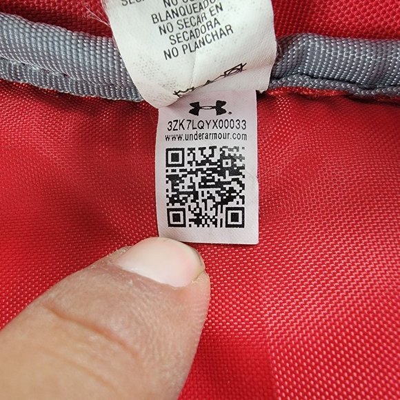 Under Armour Hustle 4.0 Red Backpack Expandable Lightweight Casual Travel - Picture 9 of 13